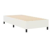 vidaXL Cama de Plataforma Crema 80 x 200 cm Tela de Pana, Cama Rectangular Moderna, Marco Minimalista, Madera Resistente, Soporte cómodo, diseño ahorrador de Espacio