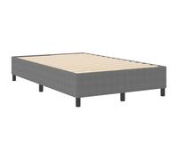 vidaXL Cama Box Spring Tela de Pana Gris Claro 120x190 cm