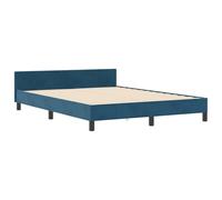 vidaXL Cama de Terciopelo Azul Oscuro 180 x 200cm con Botones de Cristal, Tapizada en Tablero Sintético. Diseño Elegante y cómodo para tu Dormitorio. Muebles de Dormitorio, Ropa de Cama, Interior, so