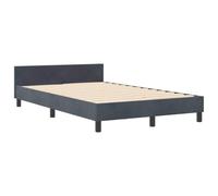 vidaXL Estructura de Cama Gris Oscuro 120x200 cm Terciopelo