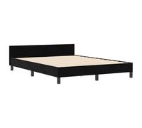vidaXL Cama de Terciopelo Negro 140 x 200cm con Botones de Cristal, Tapizada en Madera Técnica. Diseño Moderno, a Prueba de Manchas. Ideal para el Dormitorio y Habitaciones de Invitados. Muebles par
