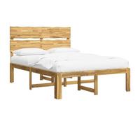 vidaXL Cama Doble con cabecero Rostock Blanco 120 x 200 cm