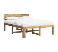vidaXL Cama Doble con cabecero Rostock Blanco 140 x 190 cm