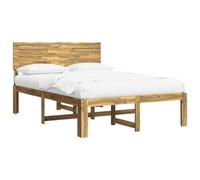 vidaXL Cama Doble con cabecero Rostock Blanco 160 x 200 cm