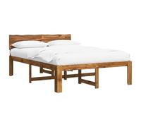 vidaXL Cama Doble con cabecero Rostock Natural 120 x 200 cm