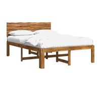 vidaXL Cama Doble con cabecero Rostock Natural 135 x 190 cm