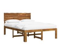 vidaXL Cama Doble con cabecero Rostock Natural 150 x 200 cm