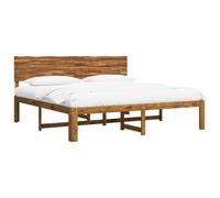 vidaXL Cama Doble con cabecero Rostock Natural 180 x 200 cm