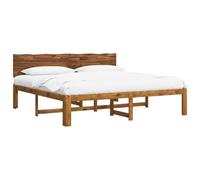 vidaXL Cama Doble con cabecero Rostock Natural 200 x 200 cm