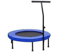 vidaXL Cama Elástica Fitness con Asa y Almohadilla de Seguridad Trampolín Ejercicio Equilibrio Coordinación Fuerza Muscular Central 102 cm
