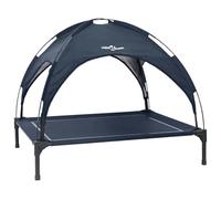 vidaXL Cama para Perros con Dosel Sofá Silla Tela Oxford y Acero Azul