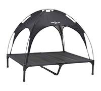 vidaXL Cama para Perros con Dosel Sofá Silla Tela Oxford y Acero Negro