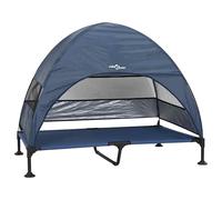 vidaXL Cama Elevada para Perros Manual Azul marino 127 x 81 x 108 cm