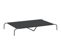 vidaXL Cama elevada para Perros Negra 150x90x20 cm Tela Oxford y Acero