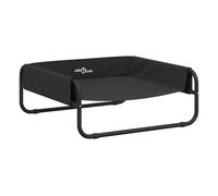 vidaXL Cama elevada para Perros Tela Oxford y Acero Gris Antracita
