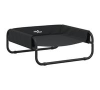 vidaXL Cama elevada para perros tela oxford y acero gris antracita