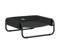 Vidaxl cama elevada para perros tela oxford y acero gris antracita