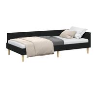 vidaXL Cama Esquinera de Poliéster, Diseño Moderno, Cabecero Ajustable, Estructura Transpirable, Ideal para el Dormitorio