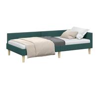 vidaXL Cama Esquinera de Poliéster Ingenierizado, Contemporánea, con Cabecera Ajustable, Transpirable y una Estructura Interior para un Dormitorio Moderno y Elegante