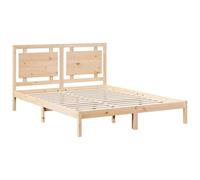 vidaXL Cama extralarga sin colchón Madera Maciza 140x210 cm, Marco de Cama, Muebles de Dormitorio, somier, Marcos de Cama, Cama, somier, Cama Doble