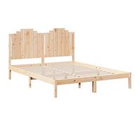 vidaXL Cama extralarga sin colchón Madera Maciza 140x220 cm