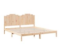 vidaXL Cama extralarga sin colchón Madera Maciza 200x220 cm
