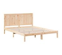 vidaXL Cama extralarga sin colchón Madera Maciza 200x220 cm