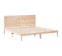 vidaXL Cama extralarga sin colchón Madera Maciza 200x220 cm