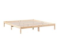 vidaXL Cama extralarga sin colchón Madera Maciza de Pino 200x220 cm, Cama, Cama Doble, Estructura de Cama de Madera, Cama de Matrimonio