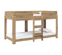 vidaXL Cama Litera para Niños Roble Artesanal 90 x 200 cm, Cama literas Moderna, Infantil Rectangular, Marco Compacto, Muebles Seguros y duraderos, 2 Niveles