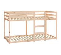 vidaXL Cama litera sin colchón Madera Maciza de Pino 90x190 cm