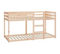 vidaXL Cama litera sin colchón Madera Maciza de Pino 90x200 cm