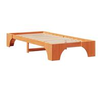 vidaXL Cama Minimalista de Madera de Pino Sólido Marrón de | 90 x 190 cm. Diseño Duradero para Adultos. Ideal para el Dormitorio. Uso Estético y Elegante. Construcción Resistente. Montaje Necesario.