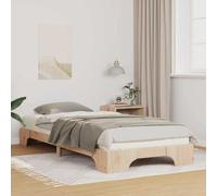 vidaXL Cama Moderna de Madera 80 x 210 cm Pintada, Sin Boxspring, con Almacenamiento Integrado, Rectangular, para Adultos y Perros Grandes. Montaje Requerido, Necesitas un Destornillador. Limpia con