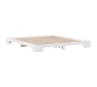 vidaXL Cama Moderna de Madera sólida | 180 x 200 cm Color Blanco, diseño Duradero para Adultos. Look Minimalista y Estructura Resistente. ¡Esenciales para tu Dormitorio y la Mejor configuración para