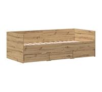 vidaXL Cama Nido Roble Artesanal Madera de Calidad 90 x 200 cm Duradera