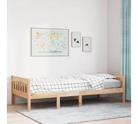 vidaXL Cama para niños sin colchón madera maciza de pino 75x190 cm, cama individual, cama para niños a mitad de cama, estructura de cama