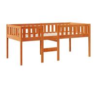 Cama Para Niños Sin Colchón Madera Maciza Pino Marrón 90x190 Cm Vidaxl