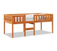Cama Para Niños Sin Colchón Madera Maciza Pino Marrón 90x190 Cm Vidaxl
