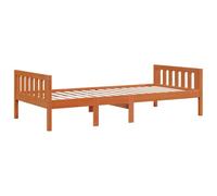 Cama Para Niños Sin Colchón Madera Maciza Pino Marrón 90x200 Cm Vidaxl
