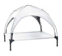 vidaXL Cama para Perro 104 x 86 x 84,5 cm Acero Gris Plateado | Permite que circule el aire gracias a una tela apta para mascotas, Suficientemente resistente para un uso intensivo,
