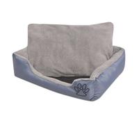 Vidaxl cama para perro con cojín acolchado talla s gris