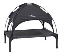 vidaXL Cama para Perros con Dosel Sofá Silla Tela Oxford y Acero Negro