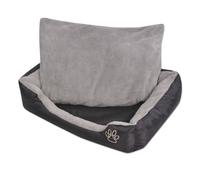 Vidaxl cama para perros con cojín acolchado talla xxl negro