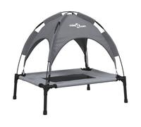 Vidaxl cama para perros con dosel antracita tela oxford y acero