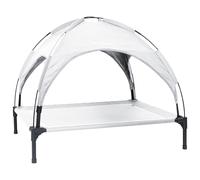 vidaXL Cama para Perros con Dosel Sofá Silla Tela Oxford y Acero Gris