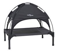 vidaXL Cama para Perros con Dosel Sofá Silla Tela Oxford y Acero Negro