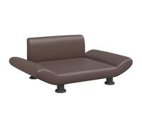 vidaXL Cama para Perros de Cuero sintético marrón 70x45x28 cm, sofá para Perros, Cama para Cachorros, Asiento para Perros, sofá para Mascota