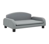 vidaXL Cama para perros de tela gris claro 70x45x30 cm