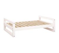 vidaXL Cama para Perros Madera Maciza de Pino Blanco Lavable Mascotas Sofá